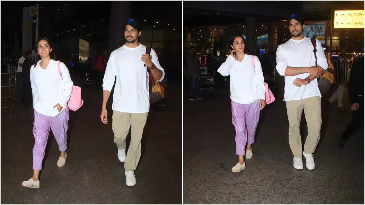 Sid & Kiara return to Mumbai from Italy trip